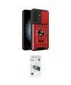 ieg™ Galaxy A37 5G Kılıf Ahenk Klasik - Şeffaf 3D Antistatik Cam Ekran Koruyucu