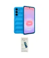 ieg™ Galaxy A37 5G Kılıf Atlas Koleksiyonu - Şeffaf Pasifik Cam Ekran Koruyucu