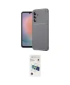 ieg™ Galaxy A37 5G Kılıf Eksen Form Prime - Şeffaf 3D Antistatik Cam Ekran Koruyucu