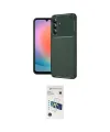 ieg™ Galaxy A37 5G Kılıf Eksen Form Prime - Şeffaf 3D Antistatik Cam Ekran Koruyucu