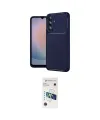 ieg™ Galaxy A37 5G Kılıf Eksen Form Prime - Şeffaf 3D Antistatik Cam Ekran Koruyucu