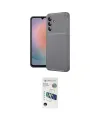 ieg™ Galaxy A37 5G Kılıf Eksen Form Prime - Şeffaf 3D Antistatik Seramik Nano Ekran Koruyucu