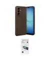 ieg™ Galaxy A37 5G Kılıf Nova Işık - Şeffaf 3D Antistatik Cam Ekran Koruyucu