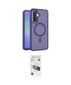 ieg™ Galaxy A37 5G Kılıf Siluet Minimal Prime - Şeffaf 3D Antistatik Cam Ekran Koruyucu
