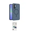 ieg™ Galaxy A37 5G Kılıf Siluet Minimal Prime - Şeffaf 3D Antistatik Cam Ekran Koruyucu