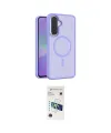 ieg™ Galaxy A37 5G Kılıf Siluet Minimal Prime - Şeffaf 3D Antistatik Cam Ekran Koruyucu