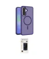 ieg™ Galaxy A37 5G Kılıf Siluet Minimal Prime - Şeffaf 3D Antistatik Hayalet Cam Ekran Koruyucu
