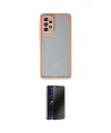 ieg™ Galaxy A52 Kılıf Ahenk Çizgi Serisi - Siyah 3D Antistatik Hayalet Cam Ekran Koruyucu