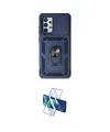 ieg™ Galaxy A52 Kılıf Ahenk Klasik - Siyah 3D Antistatik Cam Ekran Koruyucu