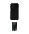ieg™ Galaxy A52 Kılıf Ahenk Serisi - Siyah 3D Antistatik Hayalet Cam Ekran Koruyucu