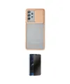 ieg™ Galaxy A52 Kılıf Vadi Çizgi - Siyah 3D Antistatik Hayalet Cam Ekran Koruyucu