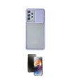 ieg™ Galaxy A52 Kılıf Vadi Çizgi - Siyah 3D Antistatik Mat Seramik Nano Ekran Koruyucu