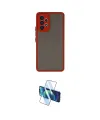 ieg™ Galaxy A53 5G Kılıf Ahenk Çizgi Serisi - Siyah 3D Antistatik Cam Ekran Koruyucu