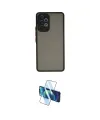 ieg™ Galaxy A53 5G Kılıf Ahenk Çizgi Serisi - Siyah 3D Antistatik Cam Ekran Koruyucu