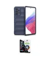 ieg™ Galaxy A53 5G Kılıf Atlas Koleksiyonu - Şeffaf Temperli Cam Ekran Koruyucu