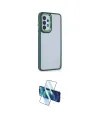 ieg™ Galaxy A53 5G Kılıf Eksen Doku Prime - Siyah 3D Antistatik Cam Ekran Koruyucu