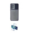 ieg™ Galaxy A53 5G Kılıf Vadi Çizgi - Siyah 3D Antistatik Cam Ekran Koruyucu