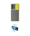 ieg™ Galaxy A53 5G Kılıf Vadi Çizgi - Siyah 3D Antistatik Cam Ekran Koruyucu
