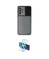 ieg™ Galaxy A53 5G Kılıf Vadi Çizgi - Siyah 3D Antistatik Cam Ekran Koruyucu