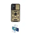 ieg™ Galaxy A54 5G Kılıf Ahenk Klasik - Siyah 3D Antistatik Cam Ekran Koruyucu