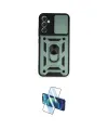ieg™ Galaxy A54 5G Kılıf Ahenk Klasik - Siyah 3D Antistatik Cam Ekran Koruyucu