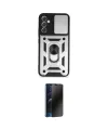 ieg™ Galaxy A54 5G Kılıf Ahenk Klasik - Siyah 3D Antistatik Hayalet Cam Ekran Koruyucu