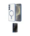ieg™ Galaxy A54 5G Kılıf Nova Işık Özel Seri - Siyah 3D Antistatik Hayalet Cam Ekran Koruyucu
