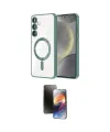 ieg™ Galaxy A54 5G Kılıf Nova Işık Özel Seri - Siyah 3D Antistatik Mat Seramik Nano Ekran Koruyucu