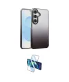 ieg™ Galaxy A55 5G Kılıf Kıvılcım Minimal Özel Seri - Siyah 3D Antistatik Cam Ekran Koruyucu