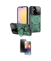ieg™ Galaxy A55 5G Kılıf Kıvılcım Modern Serisi - Siyah 3D Antistatik Mat Seramik Nano Ekran Koruyucu