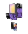 ieg™ Galaxy A55 5G Kılıf Kıvılcım Modern Serisi - Siyah 3D Antistatik Mat Seramik Nano Ekran Koruyucu