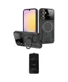 ieg™ Galaxy A55 5G Kılıf Kıvılcım Modern Serisi - Siyah 6D Antistatik Mat Seramik Hayalet Nano Ekran Koruyucu