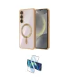 ieg™ Galaxy A55 5G Kılıf Nova Işık Özel Seri - Siyah 3D Antistatik Cam Ekran Koruyucu