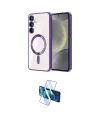 ieg™ Galaxy A55 5G Kılıf Nova Işık Özel Seri - Siyah 3D Antistatik Cam Ekran Koruyucu