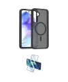 ieg™ Galaxy A55 5G Kılıf Siluet Minimal Prime - Siyah 3D Antistatik Cam Ekran Koruyucu