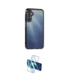 ieg™ Galaxy A55 5G Kılıf Vadi Minimal - Siyah 3D Antistatik Cam Ekran Koruyucu