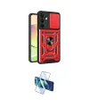 ieg™ Galaxy A56 Kılıf Ahenk Klasik - Siyah 3D Antistatik Cam Ekran Koruyucu