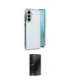 ieg™ Galaxy A56 Kılıf Vadi Minimal - Siyah 3D Antistatik Hayalet Cam Ekran Koruyucu