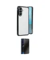 ieg™ Galaxy A56 Kılıf Vadi Minimal - Siyah 3D Antistatik Hayalet Cam Ekran Koruyucu