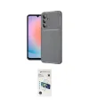 ieg™ Galaxy A57 5G Kılıf Eksen Form Prime - Şeffaf 3D Antistatik Cam Ekran Koruyucu