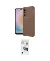 ieg™ Galaxy A57 5G Kılıf Eksen Form Prime - Şeffaf 3D Antistatik Seramik Nano Ekran Koruyucu