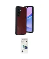 ieg™ Galaxy A57 5G Kılıf Kıvılcım Işık Serisi - Şeffaf 3D Antistatik Cam Ekran Koruyucu