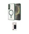 ieg™ Galaxy A57 5G Kılıf Nova Işık Özel Seri - Şeffaf 3D Antistatik Hayalet Cam Ekran Koruyucu