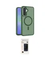 ieg™ Galaxy A57 5G Kılıf Siluet Minimal Prime - Şeffaf 3D Antistatik Hayalet Cam Ekran Koruyucu