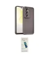 ieg™ Galaxy A57 5G Kılıf Yankı Yansıma Özel Seri - Şeffaf Pasifik Cam Ekran Koruyucu