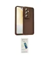 ieg™ Galaxy A57 5G Kılıf Yankı Yansıma Özel Seri - Şeffaf Pasifik Cam Ekran Koruyucu