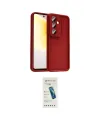 ieg™ Galaxy A57 5G Kılıf Yankı Yansıma Özel Seri - Şeffaf Pasifik Cam Ekran Koruyucu