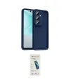ieg™ Galaxy A57 5G Kılıf Yankı Yansıma Özel Seri - Şeffaf Pasifik Cam Ekran Koruyucu