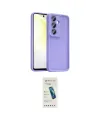 ieg™ Galaxy A57 5G Kılıf Yankı Yansıma Özel Seri - Şeffaf Pasifik Cam Ekran Koruyucu