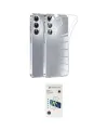 ieg™ Galaxy A57 5G Kılıf Zirve Doku - Şeffaf 3D Antistatik Cam Ekran Koruyucu